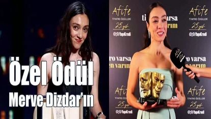 25. Yapı Kredi Afife Tiyatro Ödülleri sahiplerini buldu: Ünlü oyuncu Merve Dizdar da ödül aldı...
