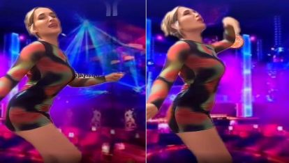 Pavyon dansı akımı büyüyor! Survivor Sema Aydemir, Dilber elbisesi giyip pavyon dansı yaptı!