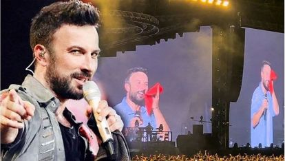 Tarkan, terli havlusunu seyirciye attı: "Merak etmeyin terim, mis gibi..!"